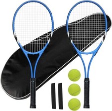 2-Person Recreational Tennis Racket for Beginners, 27-Inch Lightweight Set