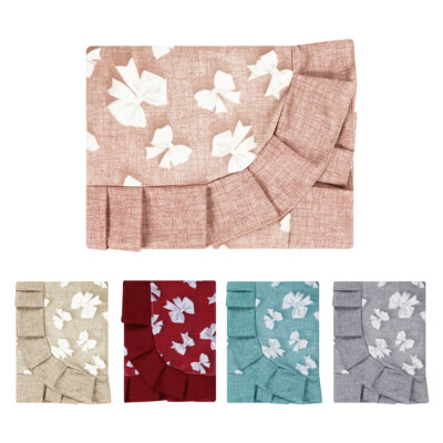 Tischdecke Tischdecke Kunststoff Loneta Motiv Schleifen Saum 6 12 Plätze