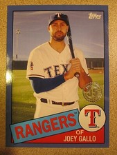 2020 TOPPS #85TB-46 JOEY GALLO 35TH ANNIVERSARY BLUE 1985 RETRO TEXAS RANGERS