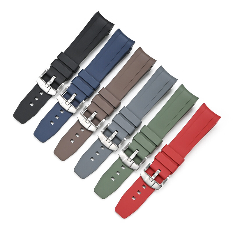 Tudor Black Bay BB58 20MM FKM Rubber Watch Strap Replacement Curved End-image