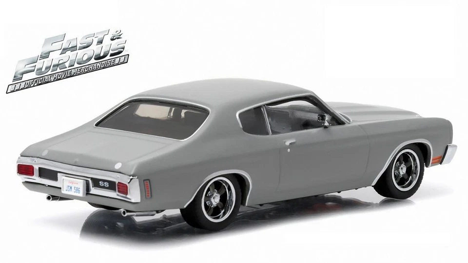 GREENLIGHT FAST & FURIOUS DOM'S 1970 CHEVY CHEVELLE SS DIECAST CAR 1:43 86227 - Image 3 of 4