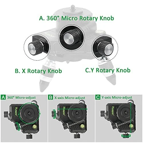 Laser Level Adapter Metal 360degree Rotating Base For Laser Level Tripod Connect