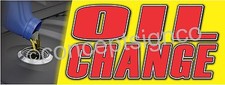 2'X5' OIL CHANGE BANNER Outdoor Indoor Sign Auto Service Used Car Repair Shop