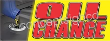 2'X5' OIL CHANGE BANNER Outdoor Indoor Sign Auto Service Used Car Repair Shop