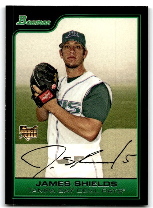 2006 BOWMAN DRAFT PICKS & PROSPECTS JAMES SHIELDS RC TAMPA BAY DEVIL RAYS #BDP54