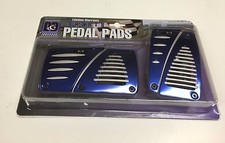 2pcs Set Blue Universal Jdm Automatic Brake Gas Racing Pedal Pads For Cars 5940b 2pcs Set Blue Universal Jdm Automatic Brake Gas Racing Pedal Pads For Cars 5940b