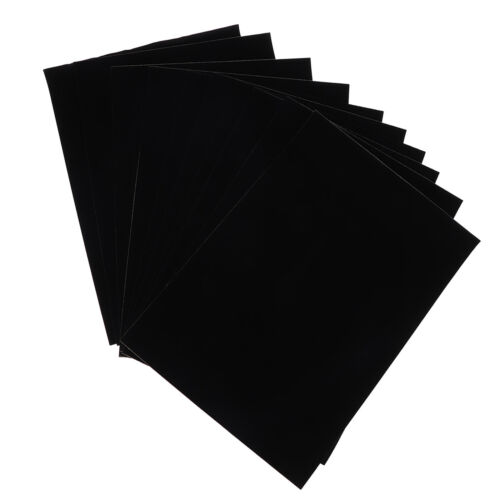 10pcs Self Adhesive Black Jewelry Box Lint Lining Sticky Flocked Cloth JY - Picture 1 of 8