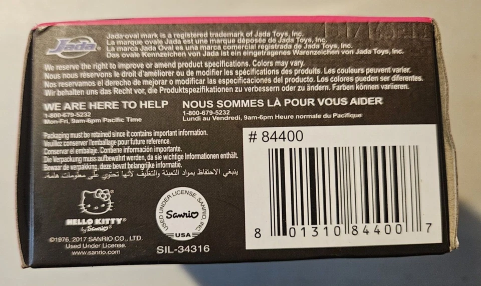 NUEVO Jada Hello Kitty S2 Clásico Púrpura 2" MetalFigs Diecast Figura Coleccionable Foto 3 de 4