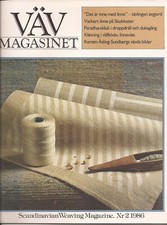 VÄV magazine 2/1986 - Swedish weaving magazine - weaving - loom