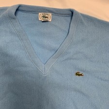 Vintage Izod Lacoste Light Blue Sweater Alligator Logo XL Men  s
