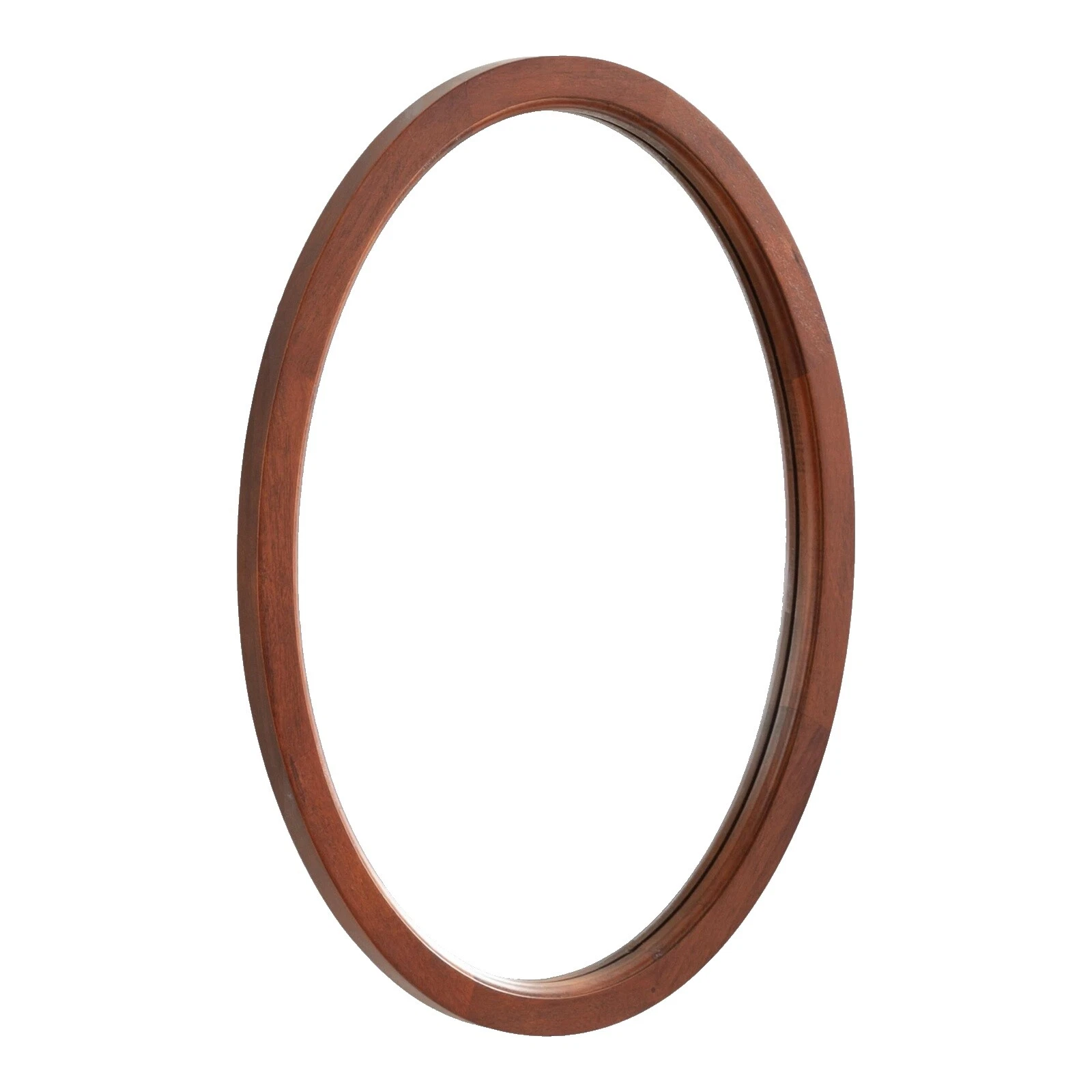 Walnut Frame Oval Home Décor Mirrors
