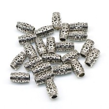 30 Stück Bartschmuck Haarschmuck Haarperle Bartperlen Vikings Bastelschmuck LARP