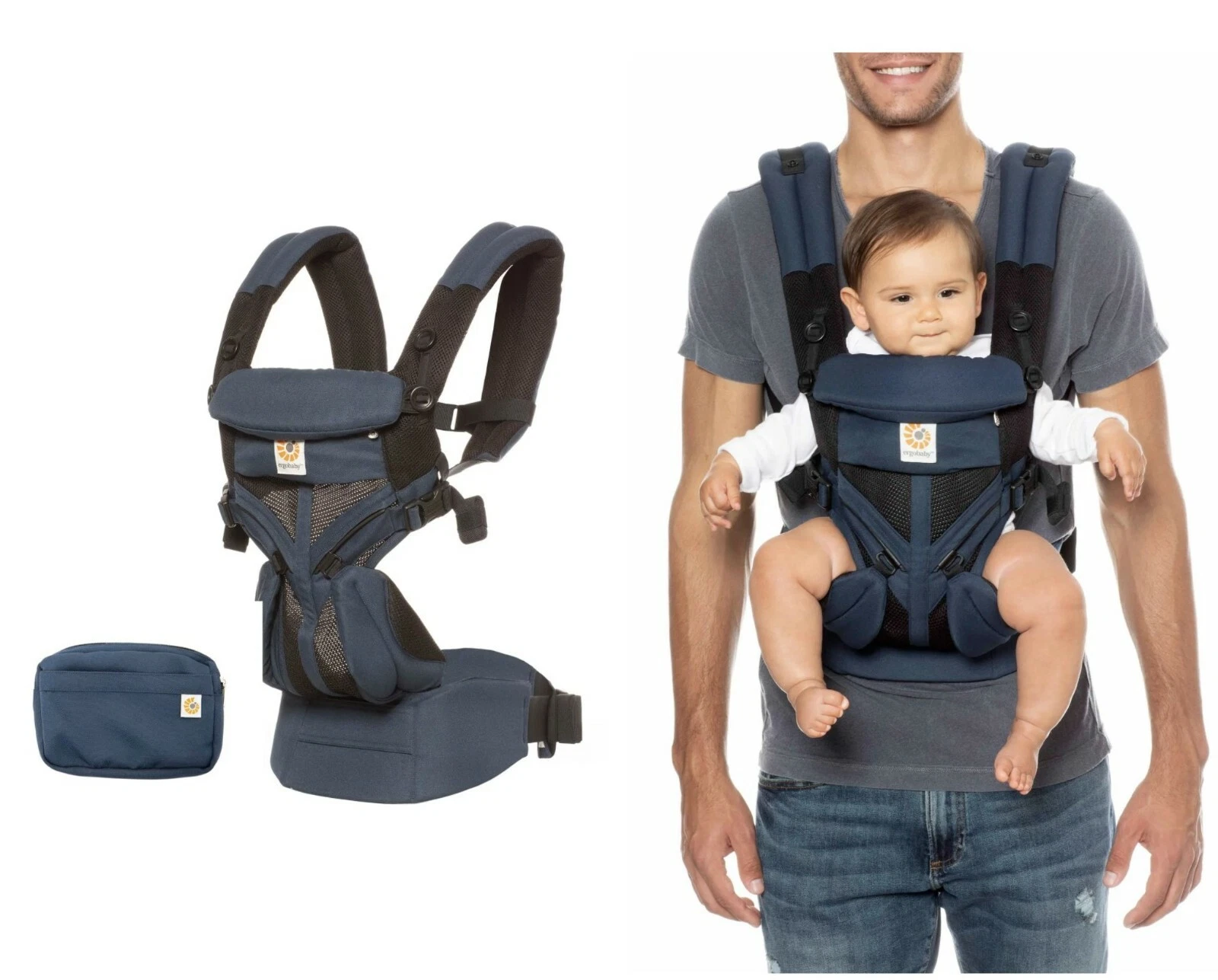 ERGOBABY Omni 360 Carrier in Blue (Raven) RETAIL $ 180