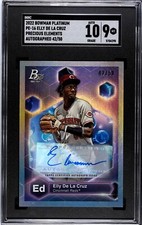 Elly De La Cruz RC lot + 2022 Bowman Platinum Precious Elements INSERT Auto /50