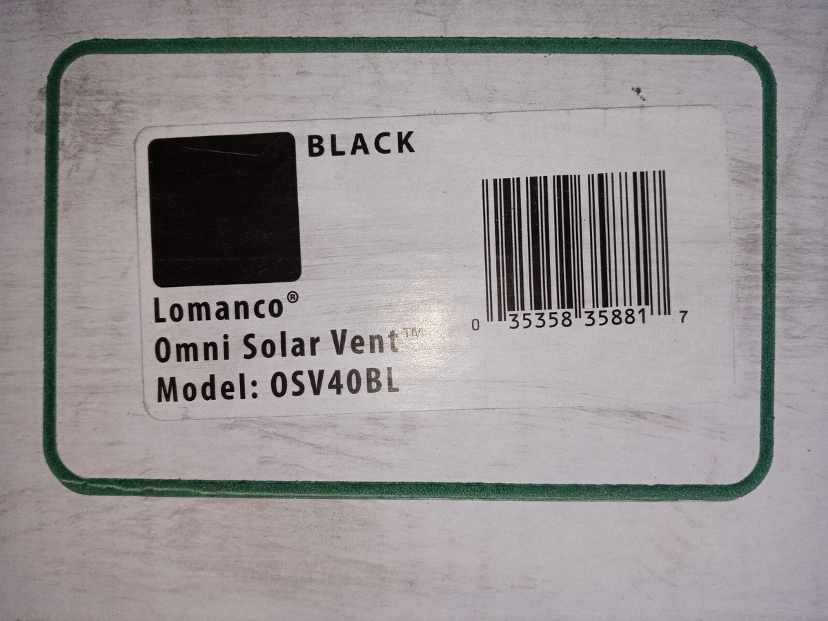 Lomanco Omni Solar Vent OSV40BL | eBay