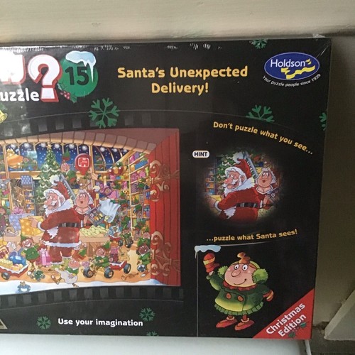 Wasgij? Christmas Puzzle New Sealed Santa’s Unexpected Delivery #15 Holdson 1000 - Picture 3 of 7