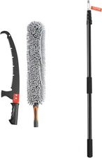 Manual Pole Saw, 4.9-20 Ft Extendable Tree Pruner with Lightweight Aluminum Allo