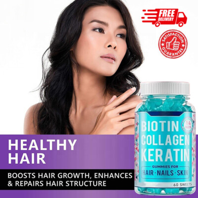 Collagen Vitamin Gummies for Hair Skin & Nails, Premium Collagen Supplement USA