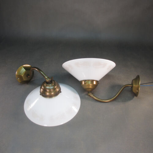 1 von 2 Gelenk Wandlampe Jugendstil Lampe Vintage Wandleuchte Messing Flurlampe - Bild 1 von 17