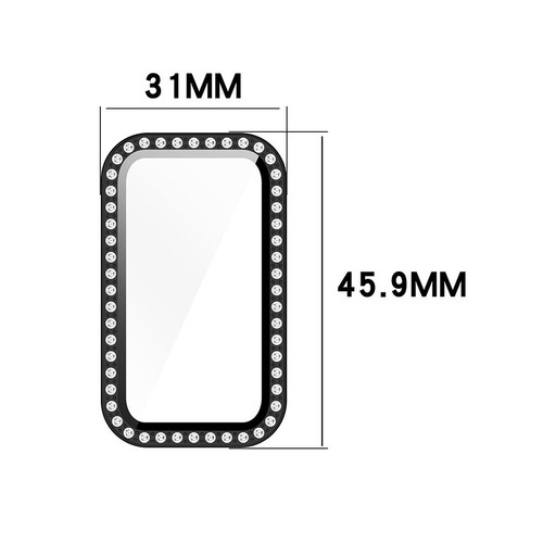 Zegarek Jednorzędowy Diamond Hollow Frame Cover Futerał ochronny do Honor Band 10 - Zdjęcie 5 z 38