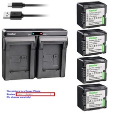 Kastar Battery Dual Charger for HITACHI DZ-BP14S DZ-BP7S DZ-BP21SJ and CGA-DU14