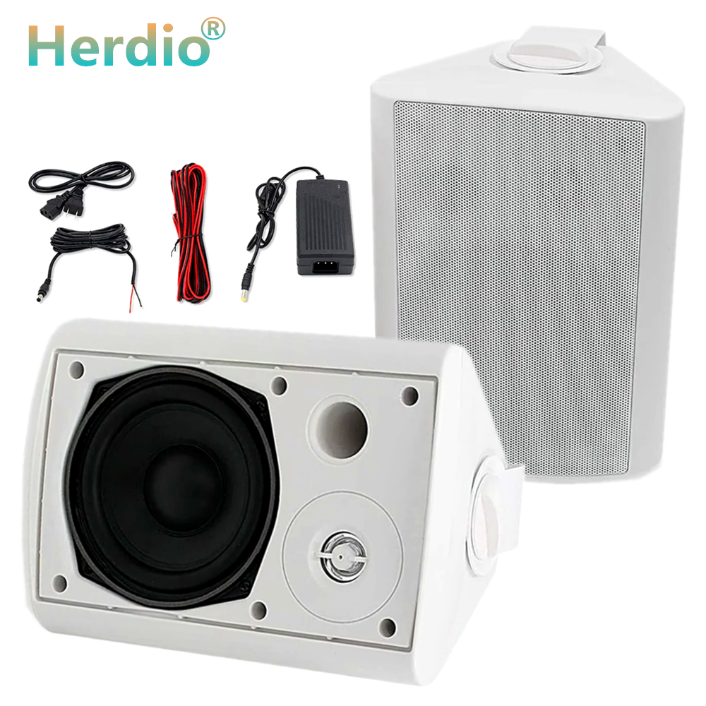 Dual 200W Indoor Outdoor Patio Bluetooth Speakers Stereo