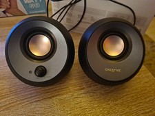 Creative Pebble 2.0 Channel Wired Computer Speakers 3.5mm Jack USB-C Black