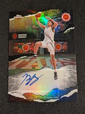 Brayden Burries 2025 Topps Chrome McDonald Winning Tags Black Refractor Auto /10