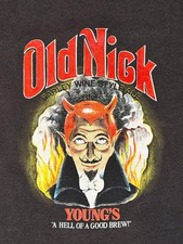 Vintage Young's Old Nick Barley Wine Ale Sweatshirt Beer Breweriana Devil