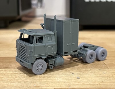 International Transtar 4070 Sleeper With Drom Full Kit HO 1:87 Resin 3D Printed