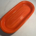 Vintage Genuine Fiesta HLC USA Bread/Utility Tray Radioactive Red 10.5" RARE