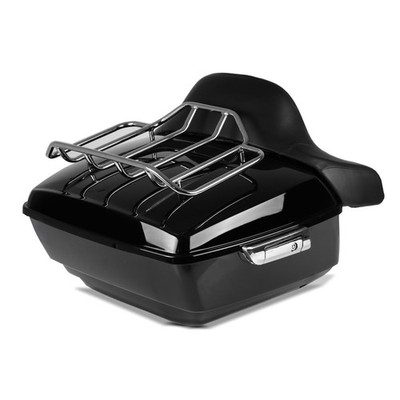 Topcase King OLR mit Gepäck-Grill kompatibel mit Harley Davidson Modellen sw