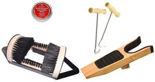 Deluxe Kit Boot Jack / Boot Cleaner / Boot Hooks / FREE Dubbin Wax
