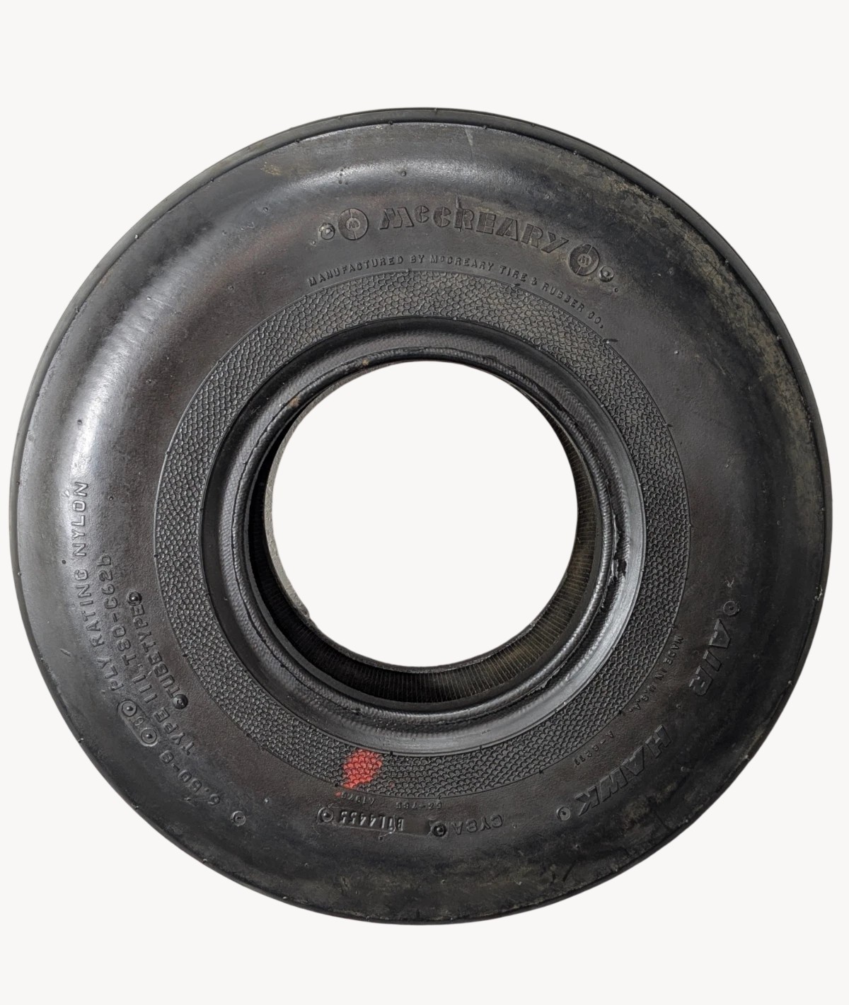 McCreary Air Hawk Aircraft Tire – New Old StockPN: B1L4455