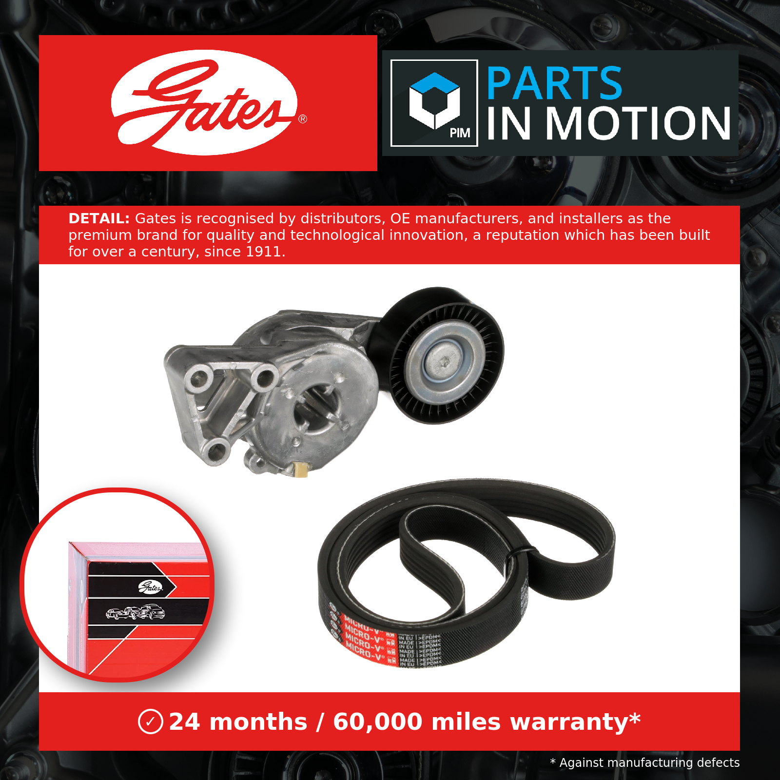 Drive Belt Kit fits SEAT TOLEDO 1M 1.6 1.8 98 to 05 Set Gates Quality Guaranteed - Image 22