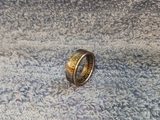 Delaware, Handcrafted Washington Quarters coin ring, size 7 1999