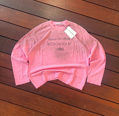 Acne Studios Stockholm 1996 Logo Long Sleeve T-shirt | Size Small | 100% cotton