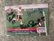 JIM LACHEY JEFF BOSTIC MARK SCHLERETH REDSKINS 