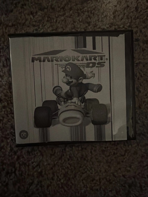 MarioKart DS Nintendo DS Cartridge And Case (bootleg) With Super Mario Manual