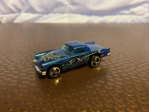 Vintage 1977 Hot Wheels / Custom Blue 57' Ford T-Bird / Loose