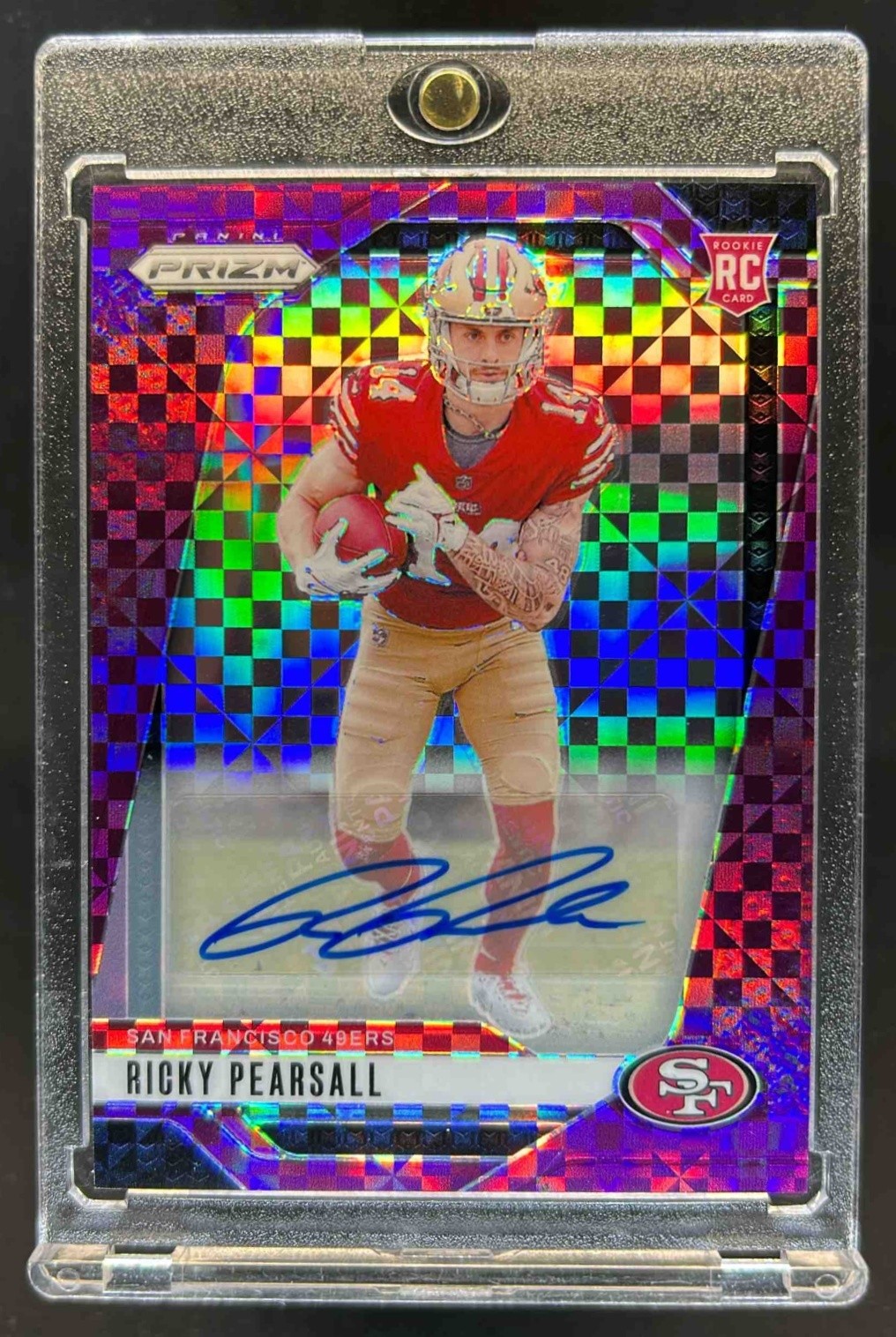 2024 Prizm Ricky Pearsall Auto RC Purple Power Rookie #36/49 49ers