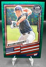2026 Panini Stars and Stripes Prizm William Haggerty #110 Disco Teal 27/49