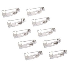 2X(50 Stück Pins Anstecknadeln Sicherheitsnadel 15mm für DIY Broschen Pins / Anstecker or7465