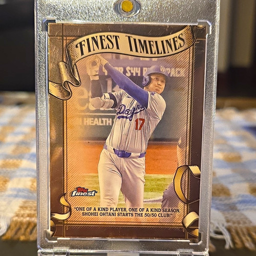 Topps 2025 Finest Finest Timelines Shohei Ohtani FT-12 Los Angeles Dodgers