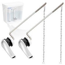 2 Pack Toilet Handle Replacement Kit, Universal Front Mount Toilet Flush Lever R