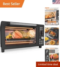 Bravo Pro Smart Air Fryer Toaster Oven Combo, Airfryer Convection Oven Counte...