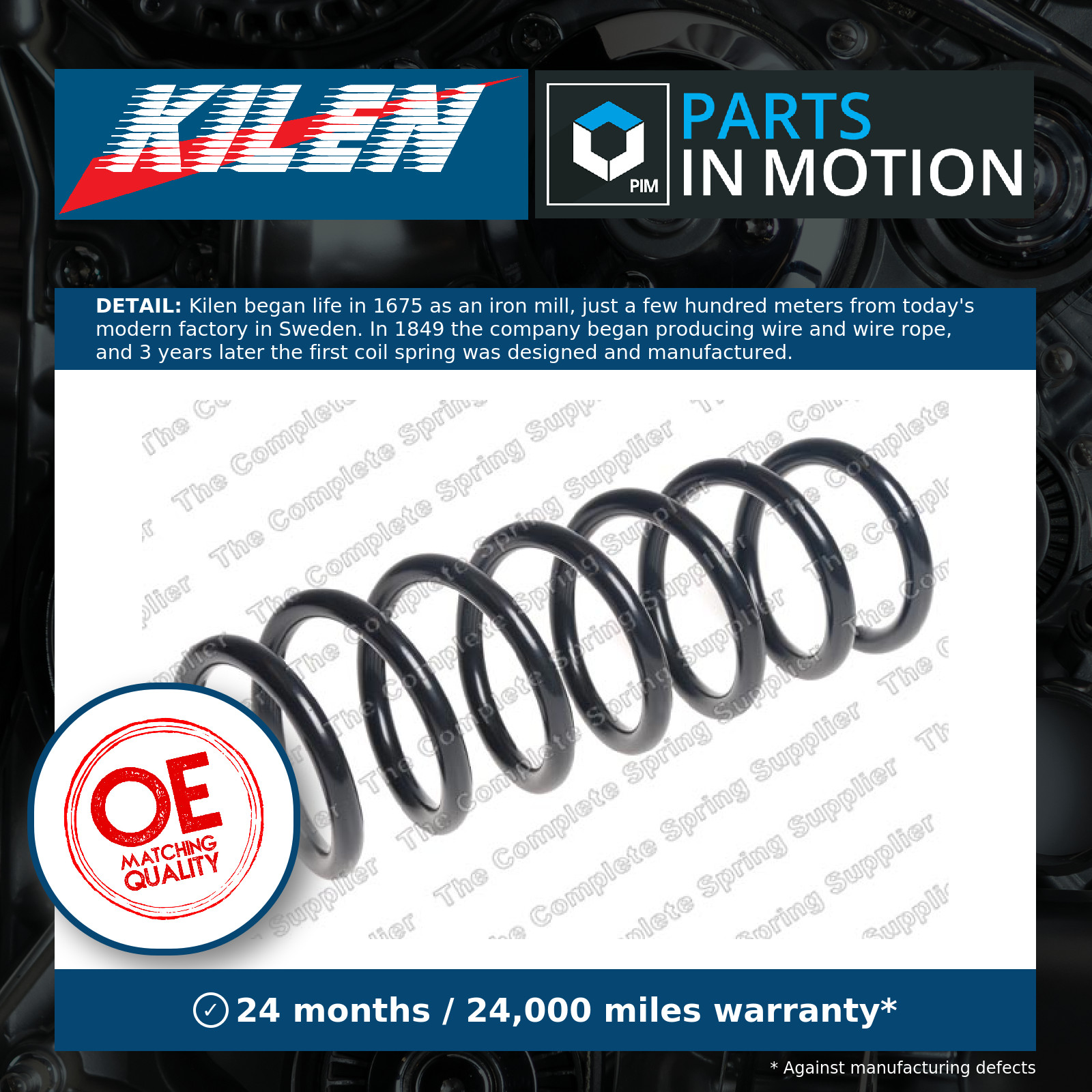 Genuine OEM Kilen 51083 Rear Suspension Coil Spring for BMW X3 X4 33536787208 - Image 5
