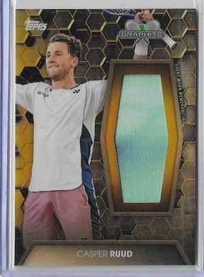 2026 Topps Graphite Casper Ruud Gold Refractor Relic #8/25