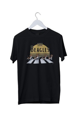 The Beagles, Abbey Road Spoof Grafik Unisex T-Shirt Herren S M L XL 2 3 4 XL  