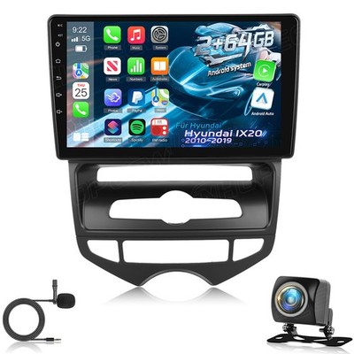 Radio Für HYUNDAI ix20 2010-2019 Android 15 Autoradio CarPlay GPS Navi FM SWC BT